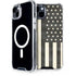 Black & White USA Flag iPhone 14 Plus MagSafe Case